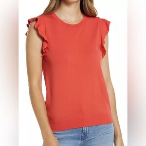 Halogen Flutter Sleeve Sweater, size medium